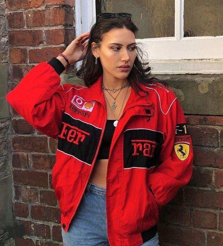Ferrari F1 Red Racer Jacket _ urbanhide