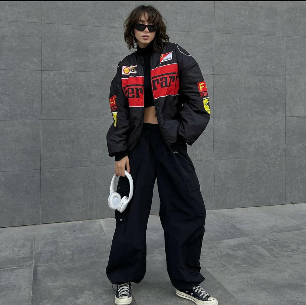 Ferrari F1 Racing Black Jacket