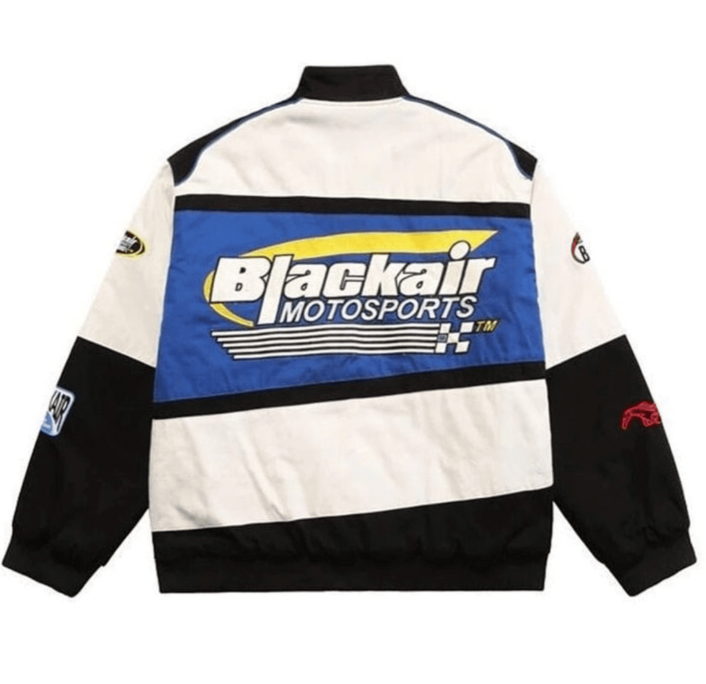 Black Air Blue Racing Jacket - Warmsouls